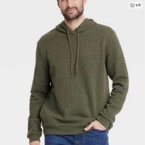 Goodfellow & Co Olive Green Hoodie Pull Over Long Sleeve